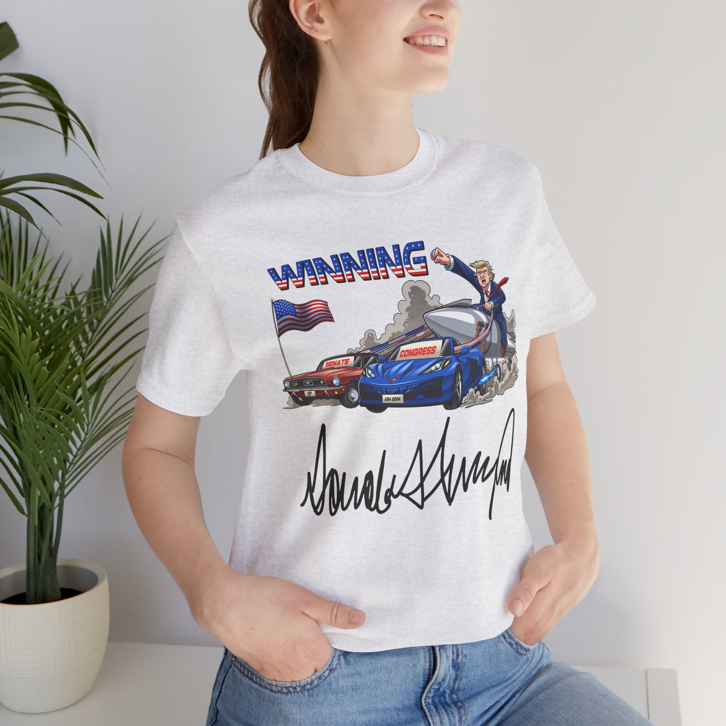 Trump Winning Unisex Tee with Signature