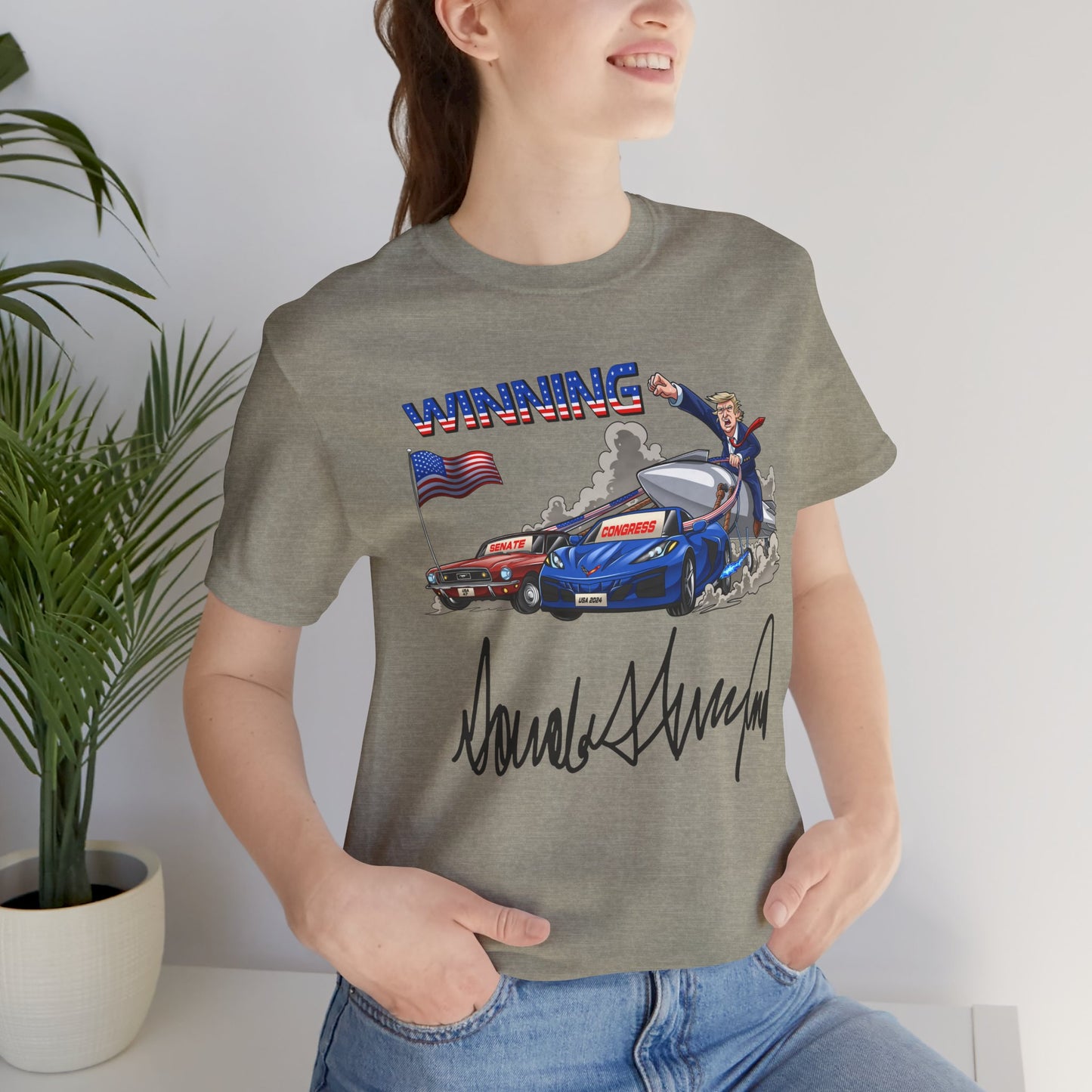 Trump Winning Unisex Tee with Signature