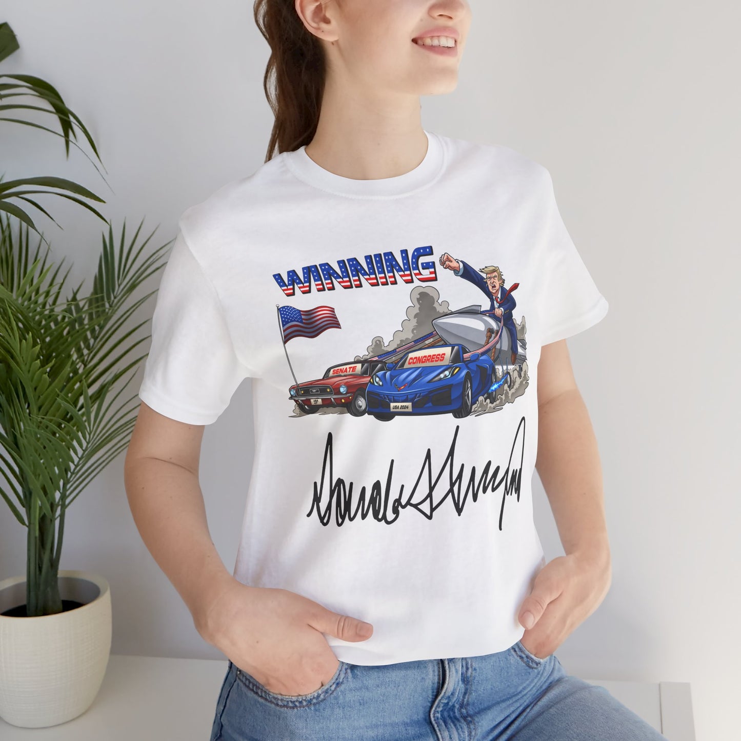 Trump Winning Unisex Tee with Signature