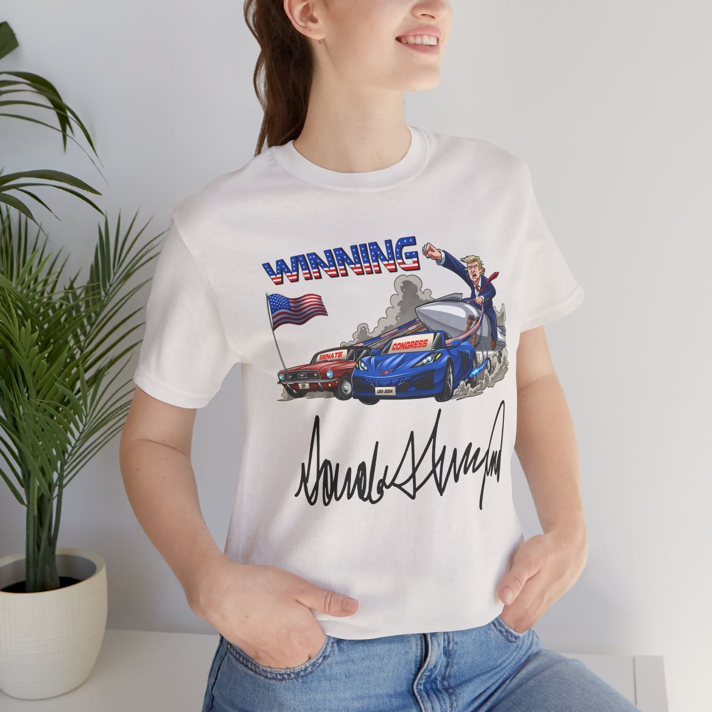 Trump Winning Unisex Tee with Signature