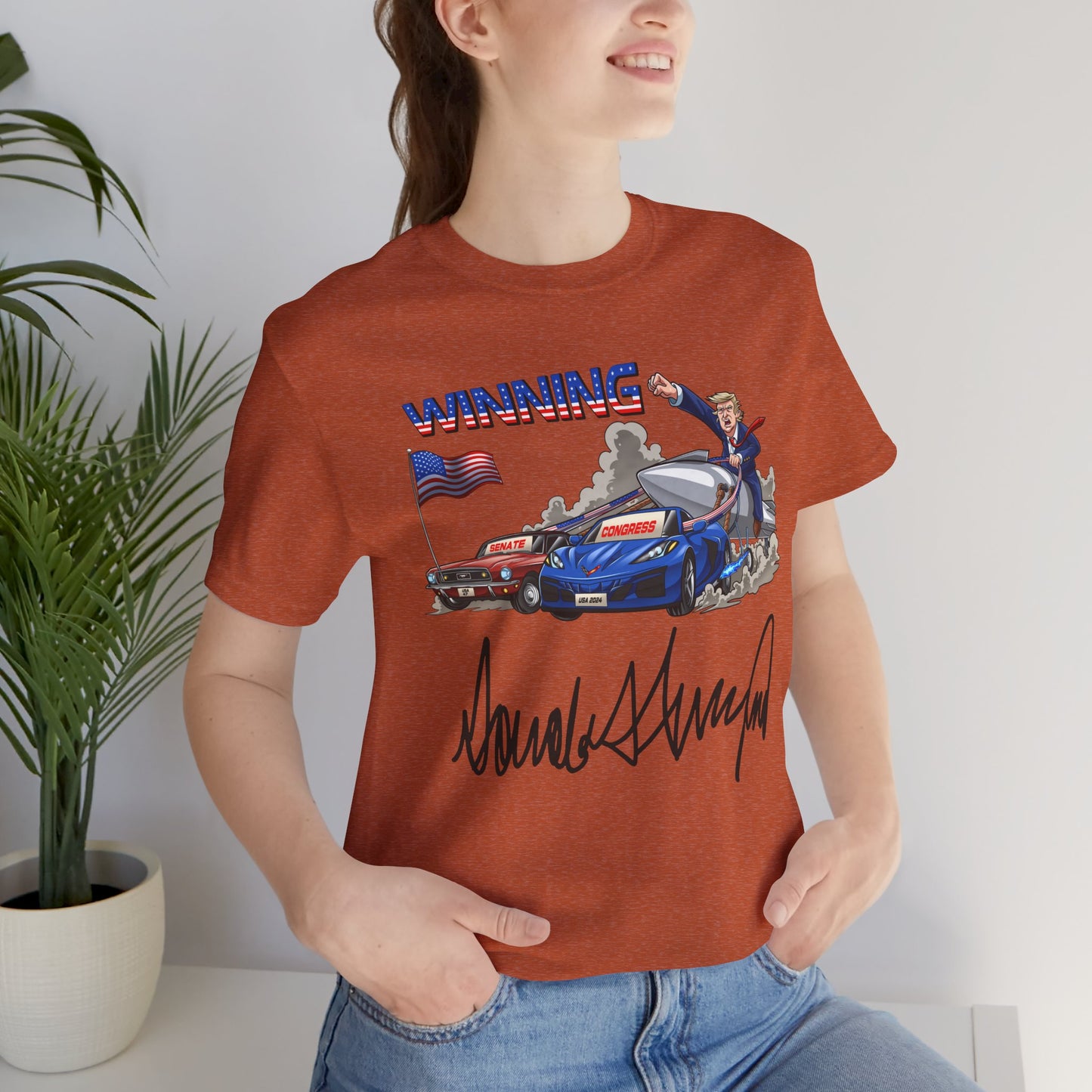 Trump Winning Unisex Tee with Signature
