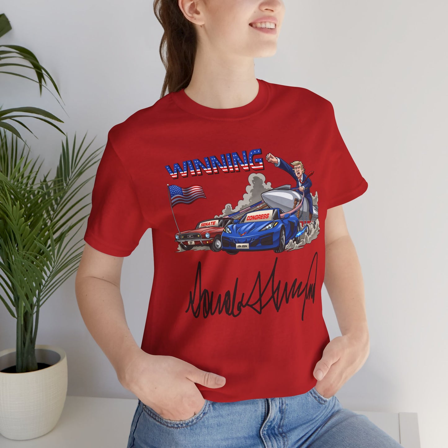 Trump Winning Unisex Tee with Signature