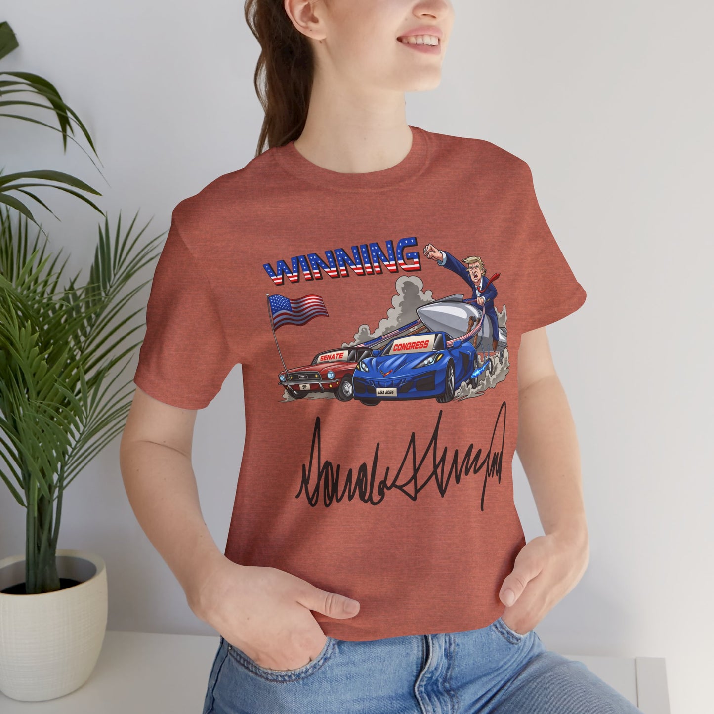 Trump Winning Unisex Tee with Signature