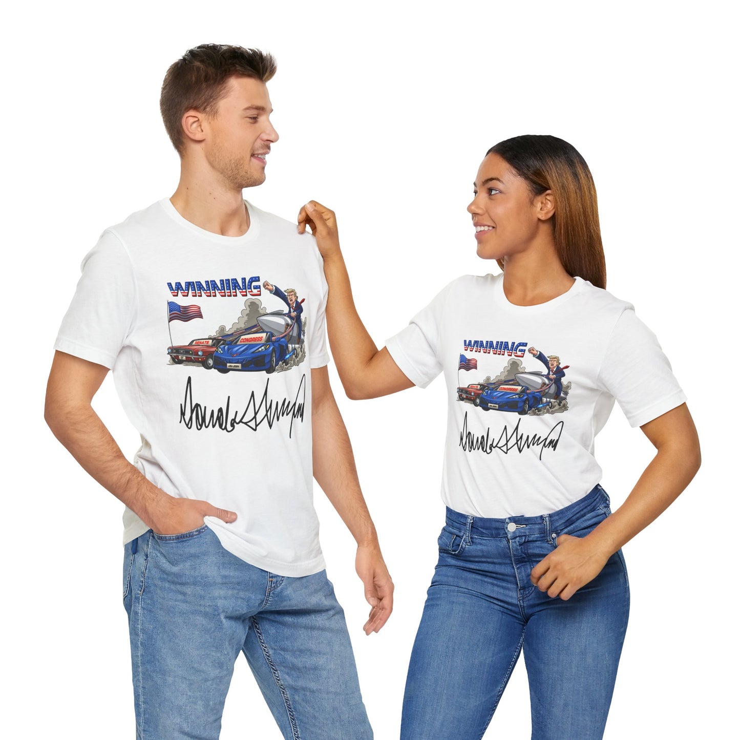 Trump Winning Unisex Tee with Signature