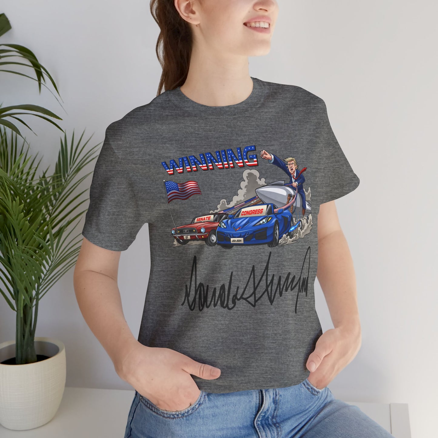 Trump Winning Unisex Tee with Signature