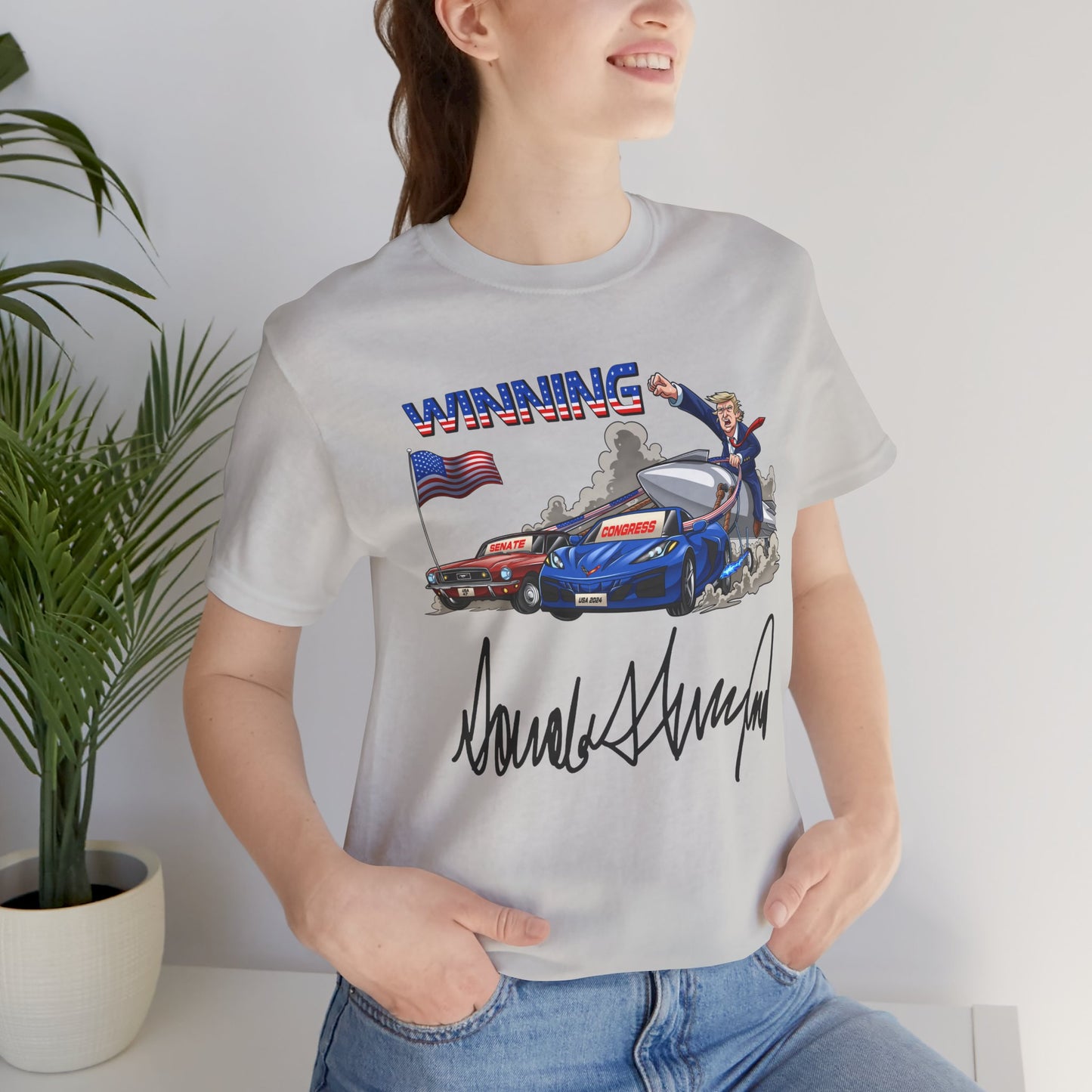 Trump Winning Unisex Tee with Signature