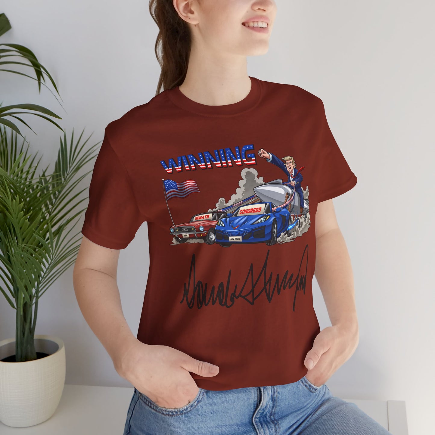 Trump Winning Unisex Tee with Signature