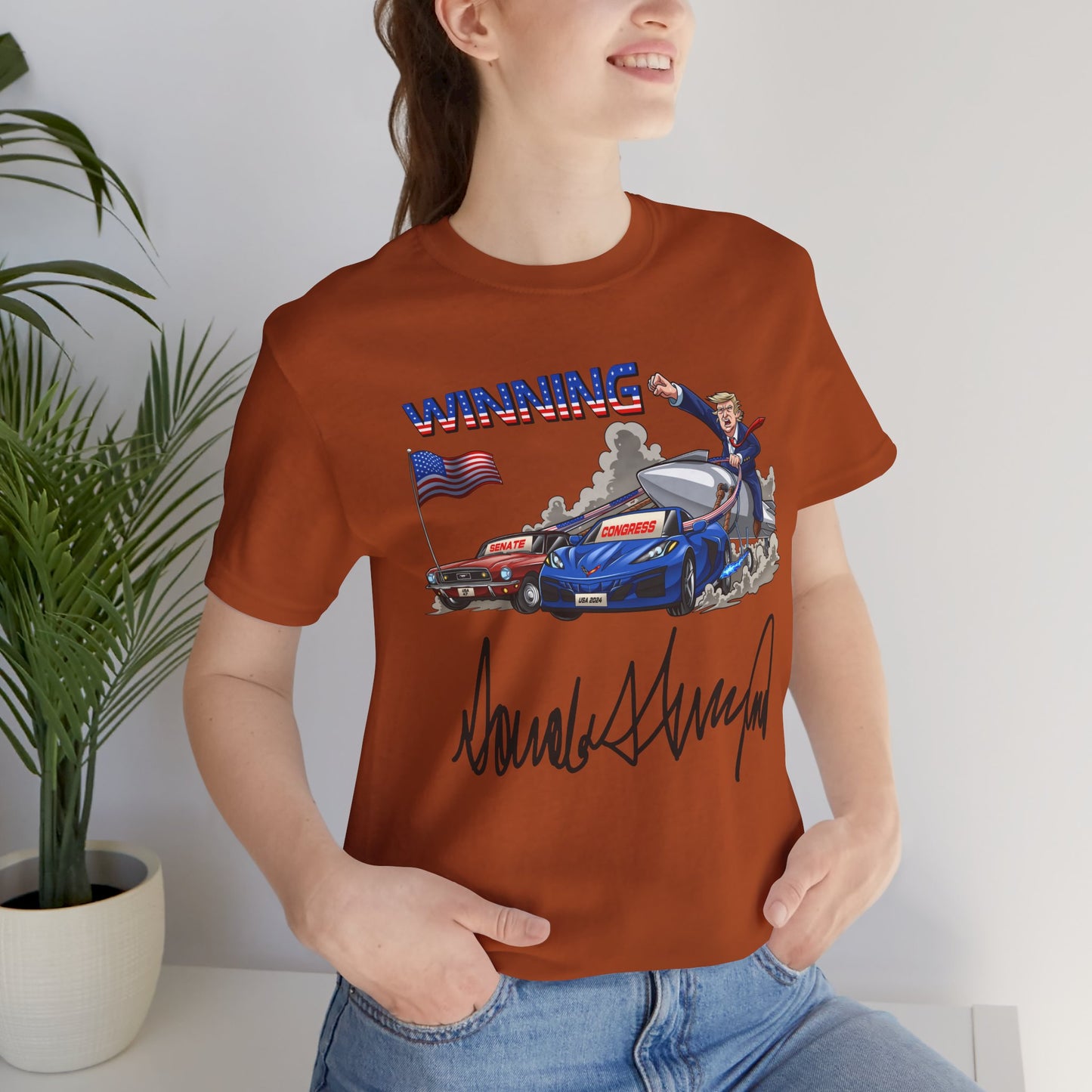 Trump Winning Unisex Tee with Signature