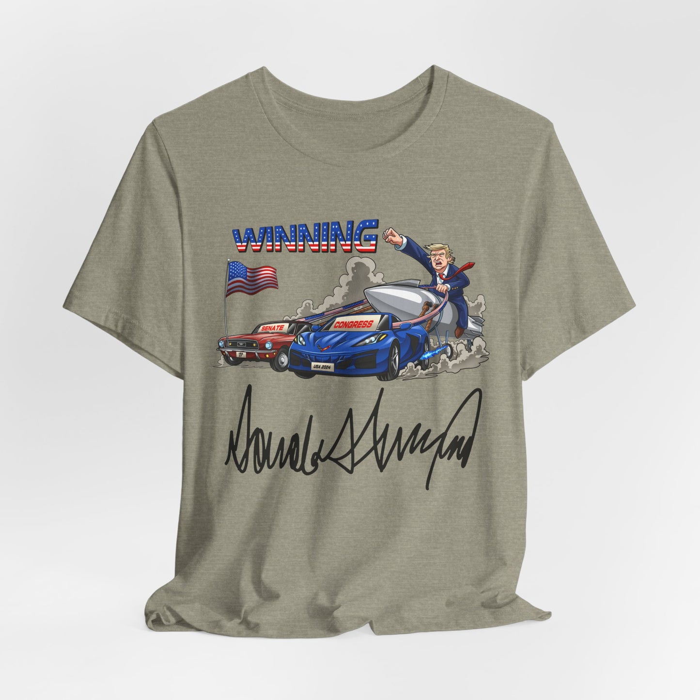 Trump Winning Unisex Tee with Signature