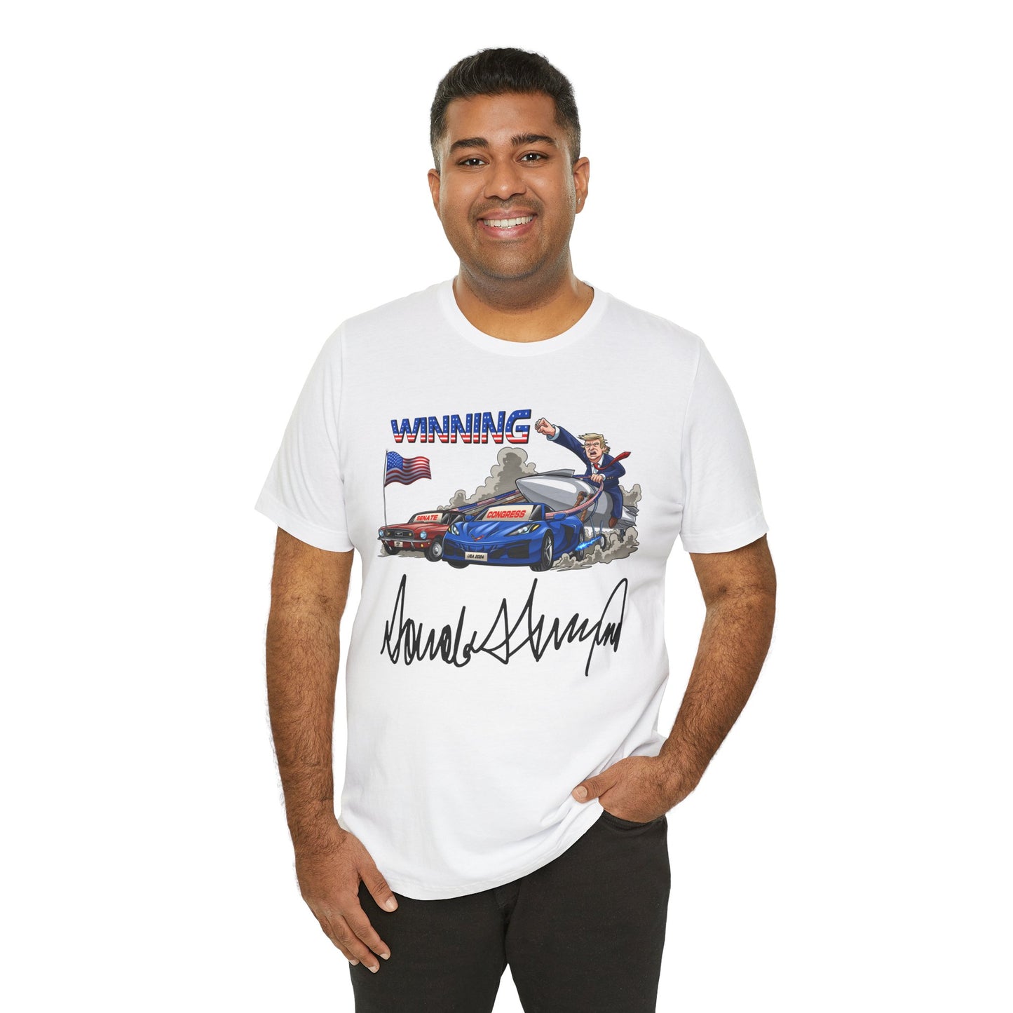 Trump Winning Unisex Tee with Signature